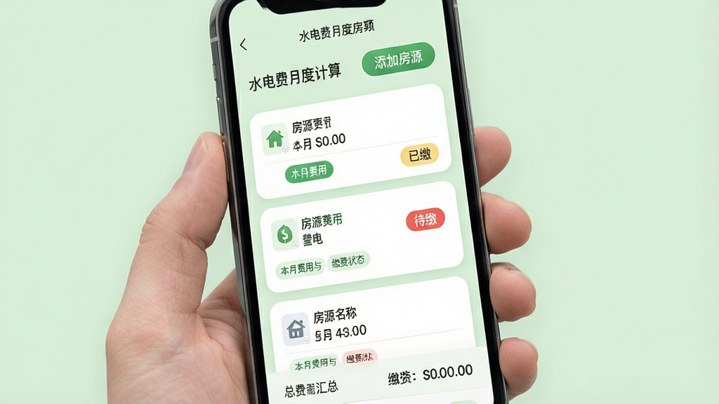 ���壺�ֻ�����չʾ��ˮ����¶ȼ��㡱�ķ�Դ�б�ҳ�������С����ӷ�Դ����ť���·����ж����Դ��Ƭ�����֣���Ƭʽ���֣�ÿ����Ƭ��ʾ��Դ���ơ����·�����ɷ�״̬��ǩ���Ű棺��ƬԲ����ƣ�ͼ���࣬����������������µ��ţ�����Ϊǳ��ɫ��ϸ�ڣ�����һ����Ƭ��ǡ��ѽɡ�����һ����ǡ����ɡ����ײ����ܷ��û����������ʣ��ɾ����࣬�޶���Ԫ�ء�