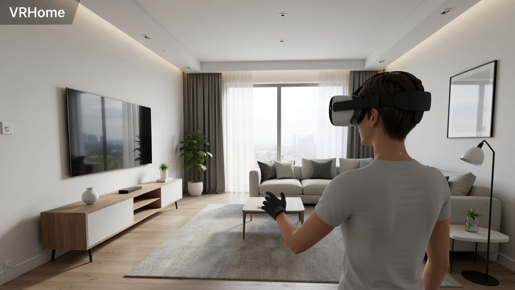 ������ʵ��װƽ̨��VRHome������ʽ���γ������û����VRͷ����������������ߣ�����������������ʵ���ִ���񣬸�����Ⱦ���ɾ�����
