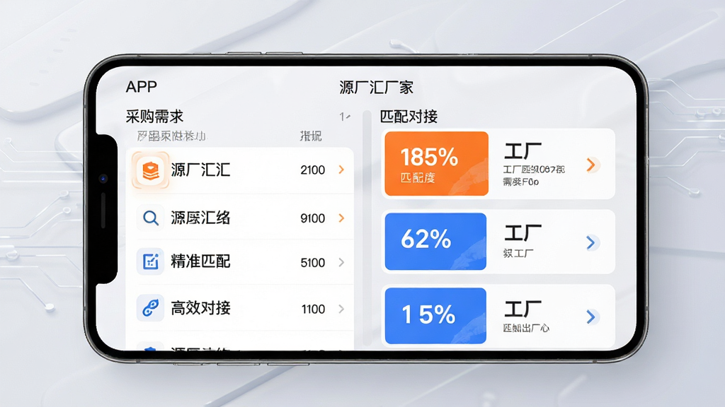 ��������Ϊ��Դ���㳧�ҡ�APP������ƥ����ҳ�棬��Ļ���������ҷ�����ʽչʾ���ɹ������嵥���Ҳ�ƥ��������ҹ�����Ƭ����Ƭ�ϴ���ƥ��Ȱٷֱ����֣�����Ϊǳ��ɫ�Ƽ��н��䣬�����������򣬷�����ִ���ɫ���Գ���ײɫͻ���ؼ����ݣ�ϸ����ǿ������׼ƥ�䡱������Ч�Խӡ������ʸ��壬�ɾ��޶���Ԫ�ء�