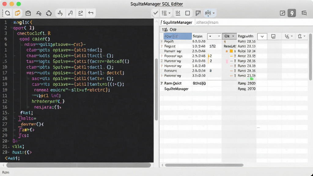 SQLiteManager SQL�༭�����棬��ʾ��ɫSQL��������н�����񣬽����������Ű����룬���ʸɾ����޶���Ԫ��