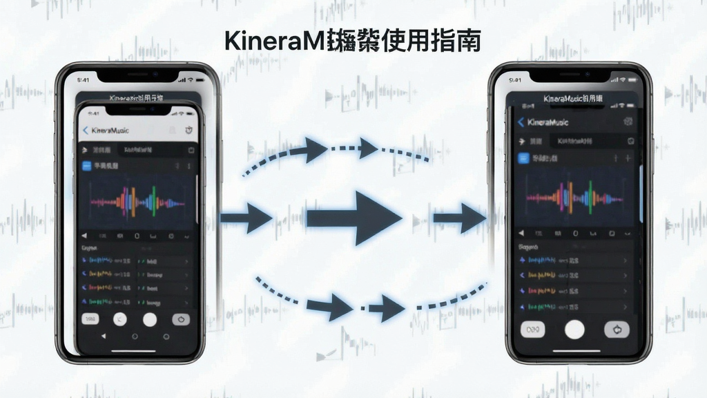 KineraMusicʹ��ָ�ϲ���ͼ���ֻ��������ʾ�⣬��ͷָʾ����౳�������廭��