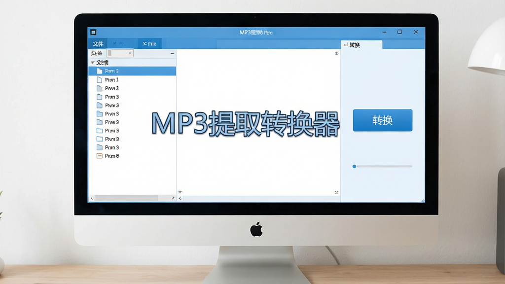 ����Ϊ������Ļ��ʾMP3��ȡת�����������棬��Ļ�����С�MP3��ȡת���������������������������Ϊ�ļ��б����Ҳ�Ϊת����ť�����岼�����������ñ�ƽ����Ʒ��ɫ��������Ϊ����ϸ�ھ��£����ʸ��壬�ɾ��޶���Ԫ��