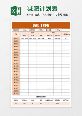 轻体计划软件 减脂打卡 坚持 记录数据