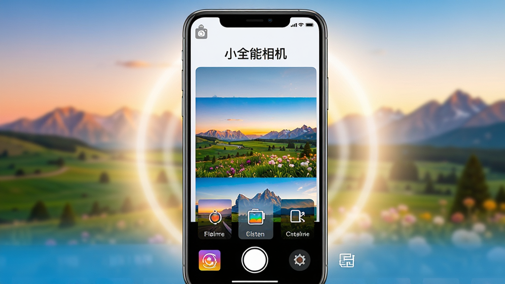 ���壺һ�������ֻ���Ļ��ʾ��Сȫ�������Ӧ�ý��棬�����ڰ��������ķ羰��Ƭ�͹���ͼ�ꡣ���֣��ֻ����У���Ļ���������ɼ�����Χ������׺���Ű棺����ִ���ͻ���������ơ�Сȫ�����������񣺸���������Ⱦ��ɫ������������ϸ�ڣ���Ļ��չʾ������㡢�˾����༭����Ҫ����ģ�顣���ʣ�8K���壬�ɾ����޶���Ԫ�ء�