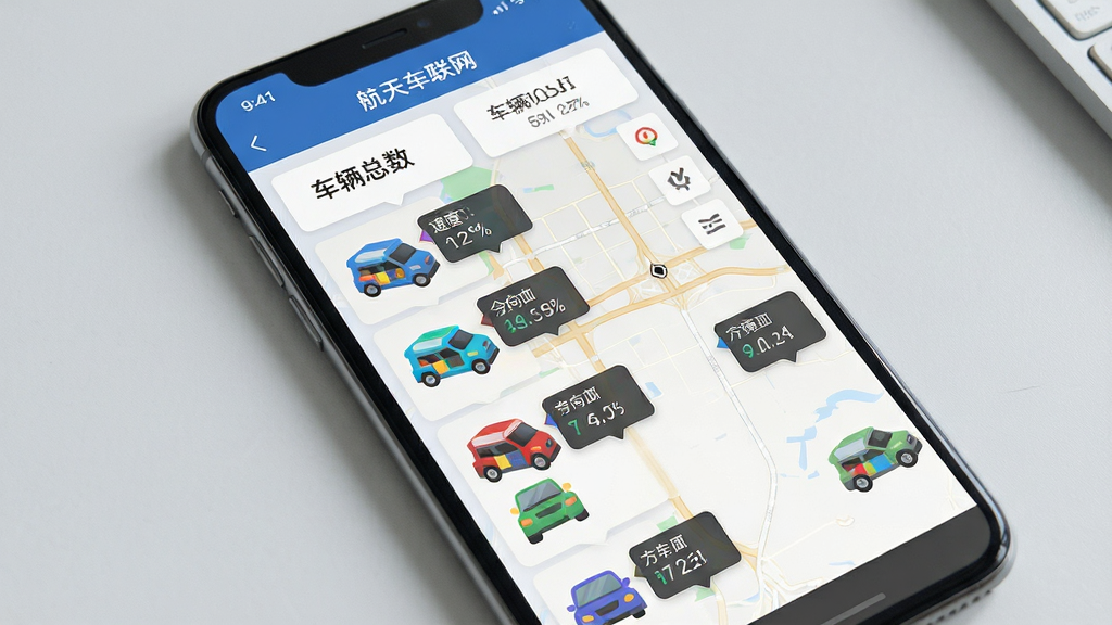 ��������Ϊ�ֻ���Ļ�Ŵ�ĺ��쳵����APP�����б����棬��Ļ�Ϸֲ���������ɫ����ͼ�꣬ÿ���������ٶȡ�����ǵ����ݸ��������ֲ����ֻ�������й�ͼ������Ϊǳ��ɫ���棬��Ļ�ڵ�ͼΪǳɫ��ͼ����·��������������ƽ����ƣ�ɫ�����죬����UIԪ�ؾ�ϸ���������ݿɱ棬�硰���쳵�������������롰����������ͳ�ƿ�Ƭ�����ʸ��壬�ɾ����޶���Ԫ�ء�