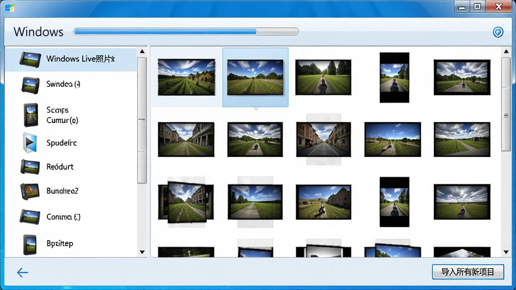 ����ΪWindows Live��Ƭ��ĵ�����棬������豸�б����Ҳ�����ƬԤ�����񣬵ײ��С�������������Ŀ����ť�����ڷ������������������ɫ�����������ʸɾ����޶���Ԫ��