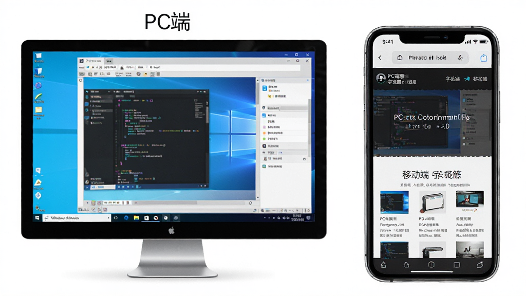 һ��չʾ�ֻ�������PC�˺��ƶ��˲�ͬ����ĶԱ�ͼ�����ΪWindows�������棬�Ҳ�Ϊ�ֻ���������ʹ����Ľ��棬���߷��ͳһ��������������ע��PC�ˡ��͡��ƶ��ˡ�����