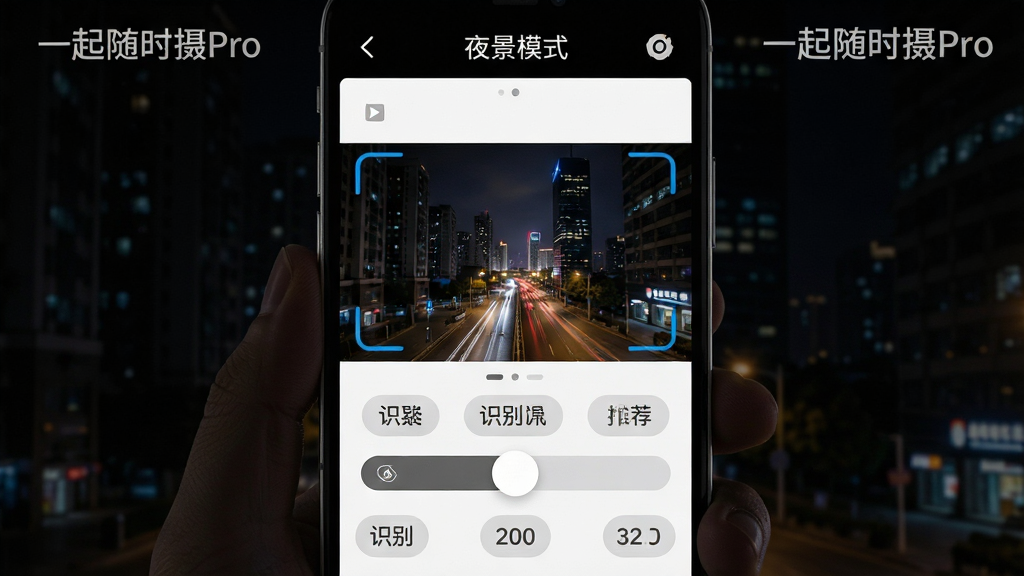 ���壺һ����ʱ��Pro�����е�AI����ʶ����棬�ֻ���Ļ��ʾ��ҹ��ģʽ����������Χ�а��⻷���µĳ��н��������֣���Ļ����Ϊȡ�����·���������ʾʶ�������Ƽ��������Ű棺��Ϣ������ʶ���ǩ��Ŀ��������ֵ����Բ�󡣷��дʵ��������Ա�ǿ�ң�ͻ��ҹ��Ч����ϸ�ڣ�ȡ�����Ե����ɫ����ʶ��򣬶����С�һ����ʱ��Pro��ˮӡ�����ʣ��߷ֱ��ʣ��ɾ����޶���Ԫ�ء�