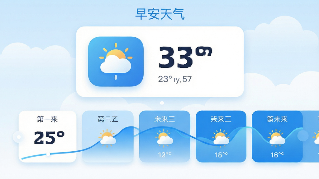���壺���簲������Ӧ�õ���������չʾ���棬�����¶����ߺ�����ͼ�ꡣ���֣������Կ�Ƭʽ���У��Ϸ�Ϊ��ǰ������ͼ�꣬�·�Ϊδ������ĺ��򻬶��б����Ű棺�¶����ּӴ���ʾ������ͼ����ɫ�����߱�ʾ����񣺱�ƽ����ƣ�ɫ�����죬����������ϸ�ڣ�ͼ�꾫�£����ݱ�ע�����������е������ƶ����������ʣ�����ʸ����񣬸ɾ��޶���Ԫ�ء�