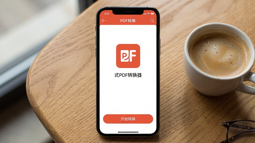 һ���ֻ��˽�ͼ����Ļ����ʾ�˸�ʽPDFת����APP���棬�·��С���ʼת������ť������Ϊľ�����棬�Ա߷���һ�����ȣ�����������������������ɾ�������