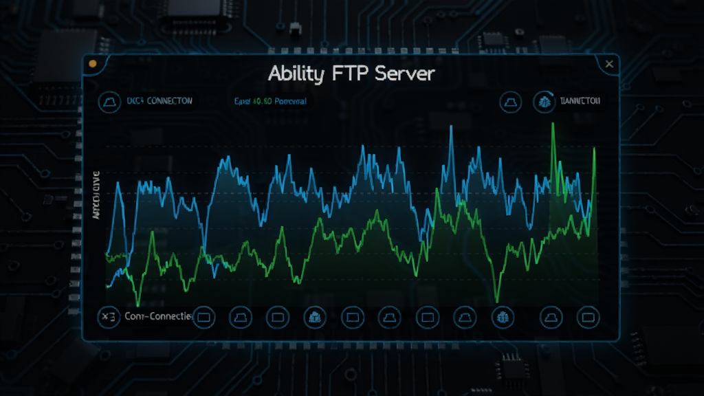 һ���������е���������ͼ�������ǡ�Ability FTP Server����ʵʱ���������壬����Ϊ��ɫ�Ƽ���·��������������������������ɫ����ɫ����ͼ���֣������󻯣����������������У�ϸ�ڰ�������������ӵ�Сͼ�꣬���������ɾ����޶���Ԫ��