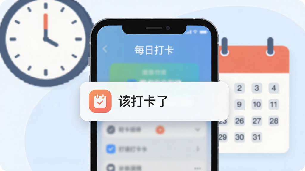һ����桰ÿ�մ򿨡�App���ѹ��ܵĲ廭������Ϊ�ֻ���Ļ��������֪ͨ������Ϊʱ�Ӻ�����Ԫ�أ����־��У��Ű��࣬����ƽ����ϸ�ڰ���֪ͨ���еĴ�ͼ������֡��ô��ˡ������ʸɾ��������޶���Ԫ��