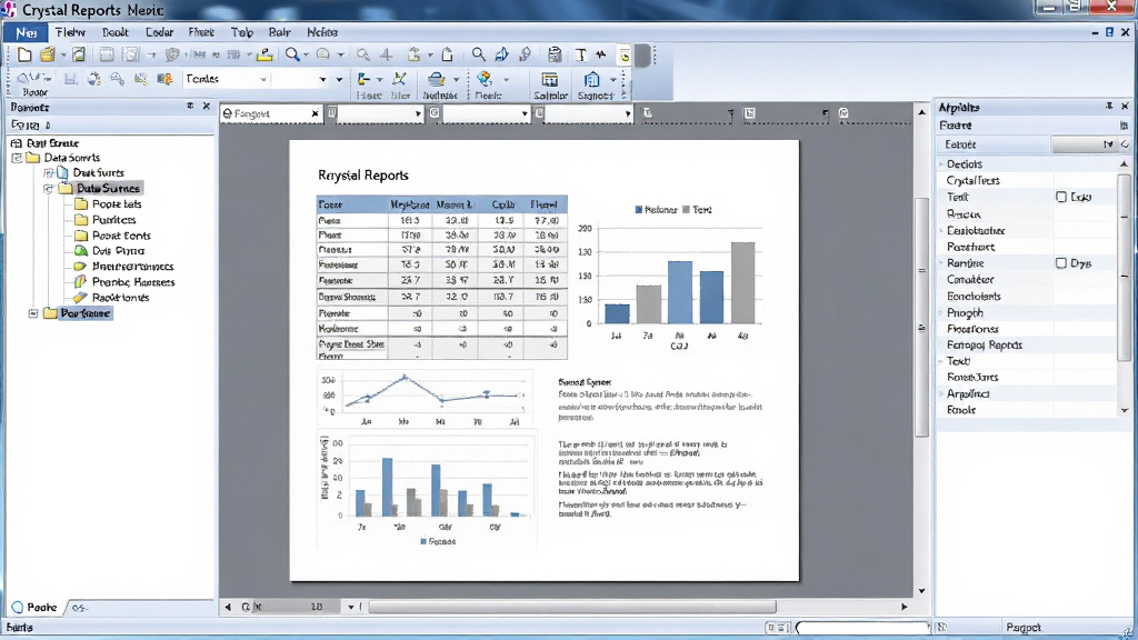 ����ΪCrystal Reports�����������ͼ��չʾ�������Դ���������м䱨����ƻ������Ҳ��������ľ����������֣������ϰڷ��ű���ͼ�����ı��ֶΣ����Ϊ����Ƽ��У�����ɾ����࣬ϸ�����������ʸߣ��޶���Ԫ��