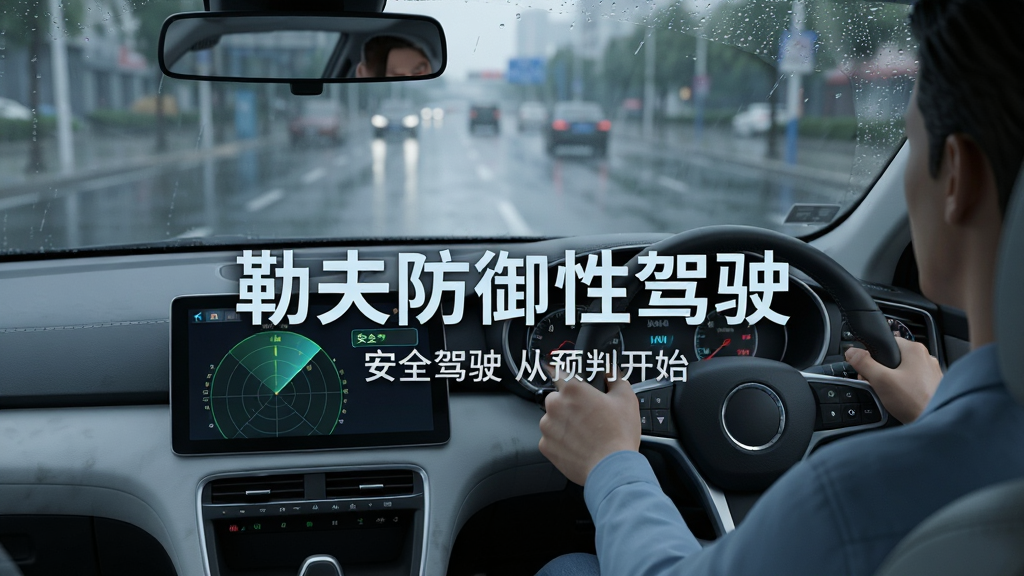���壺һ������������ʪ��·��ƽ����ʻ��˾��Ŀ��רעǰ�����Ǳ�����ʾ��ȫ��ʾ�����֣�ǰ��Ϊ�����п�̨�ͷ����̣�����Ϊģ���ĳ��е�·���Ű棺����������ӡ��շ�����Լ�ʻ���������·�С�֡���ȫ��ʻ ��Ԥ�п�ʼ�������дʵ3D��Ⱦ��ɫ�����ƫ�䣬ǿ���Ƽ����밲ȫ�С�ϸ�ڣ����粣���Ͽɼ���Σ�������Ļ��ʾ�״�Ԥ�����棬˾��˫���շ����̡����ʣ�8K���壬�ɾ��޶���Ԫ�ء�