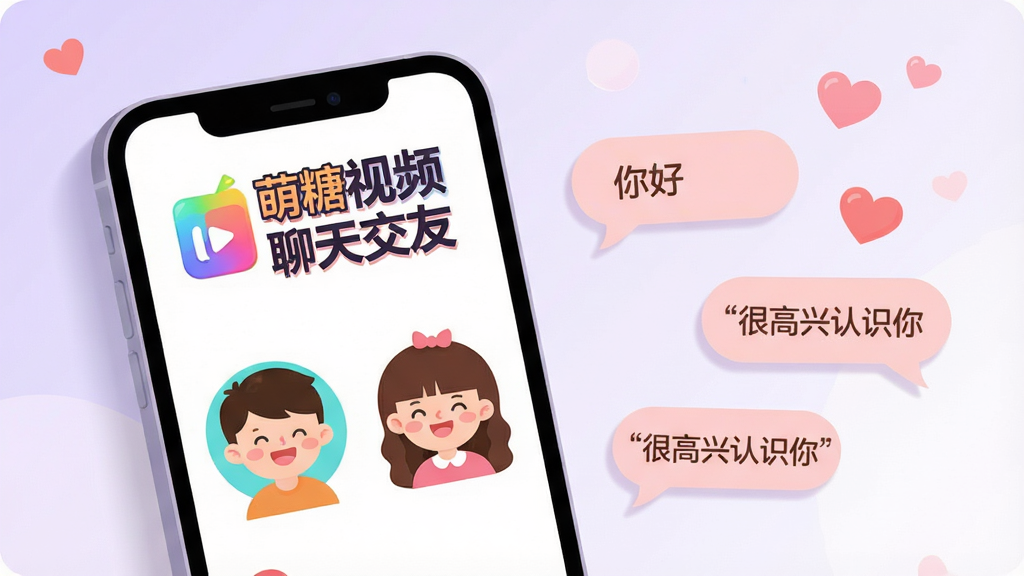 ���壺һ��������Ļ�������ֻ�����Ļ����ʾ��������Ƶ���콻�ѡ��Ĳ�ɫLOGO������������Ƶ����Ŀ�ͨͷ�����˶�����Ц�ݡ����֣��ֻ�λ�ڻ�������ƫ���Ҳ����״��е���ɫ���ݺͰ���ͼ��Ʈ���Ű棺�ֻ���Ļ���������ɱ棬LOGO���֡�������Ƶ���콻�ѡ��Ӵ���ʾ����Ļ��������񣺱�ƽ���廭���ɫ��������ů������Ϊ���䵭��ɫ��ϸ�ڣ��ֻ���Ե�������Ӱ�������ڴ��С���á������ܸ�����ʶ�㡱�ȶԻ����֡����ʣ����壬�ɾ����޶���Ԫ�ء�
