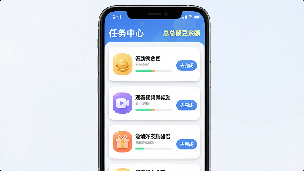 ���壺�ֻ���Ļչʾ�����۱��衱�������Ľ��棬�б����С�ǩ����𶹡����ۿ���Ƶ�ý��������������׬������������Ƭ�����֣��ֻ����У���Ļ��������չʾ�����б���ÿ������Ƭ��ͼ��ͽ��������Ű棺�������棬�Ϸ�Ϊ���������·�Ϊ���������б���������¼���UI��ƣ�ɫ�����죬��ƬԲ����Ӱ��ϸ�ڣ�ÿ������Ƭ�Ҳ��С�ȥ��ɡ���ť��������ʾ�ܽ������ʣ�������Ⱦ���ɾ��޶���Ԫ�أ�����ֱ���׶���