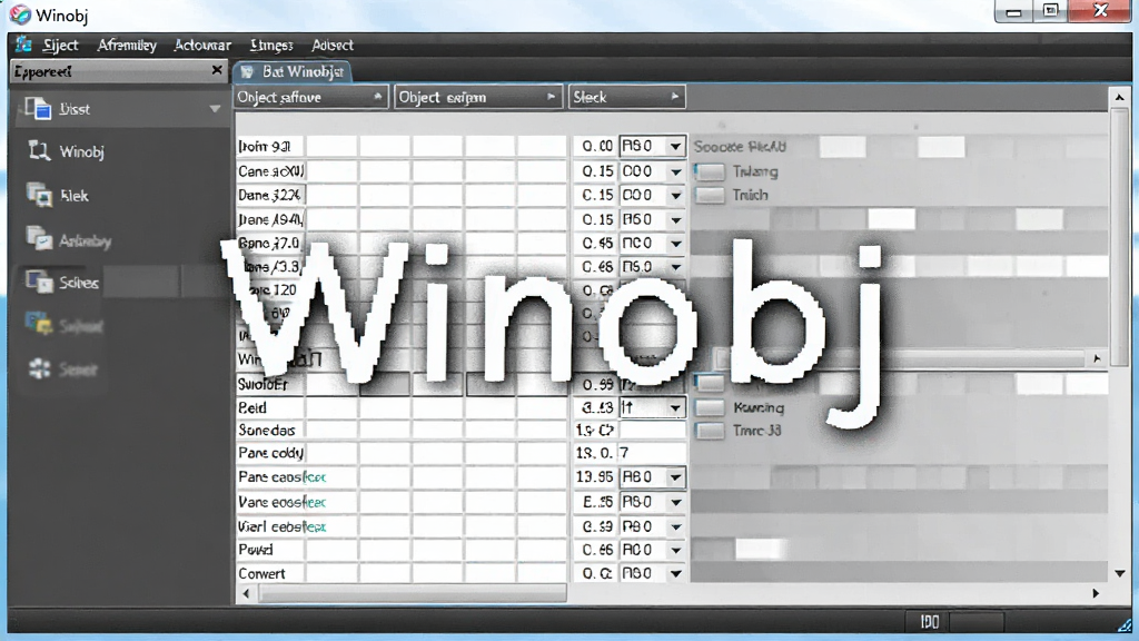 Winobj�����ж����������Ľ�ͼ����ʾ��ϸ���ݣ��������࣬���ֱ�ע