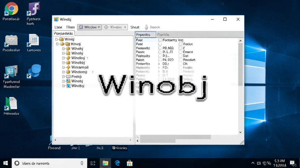 һ��չʾWinobj��Windowsϵͳ�����еĽ�ͼ������Ϊ���棬���ھ��У���ʾ�����������ԣ����ֱ�ע