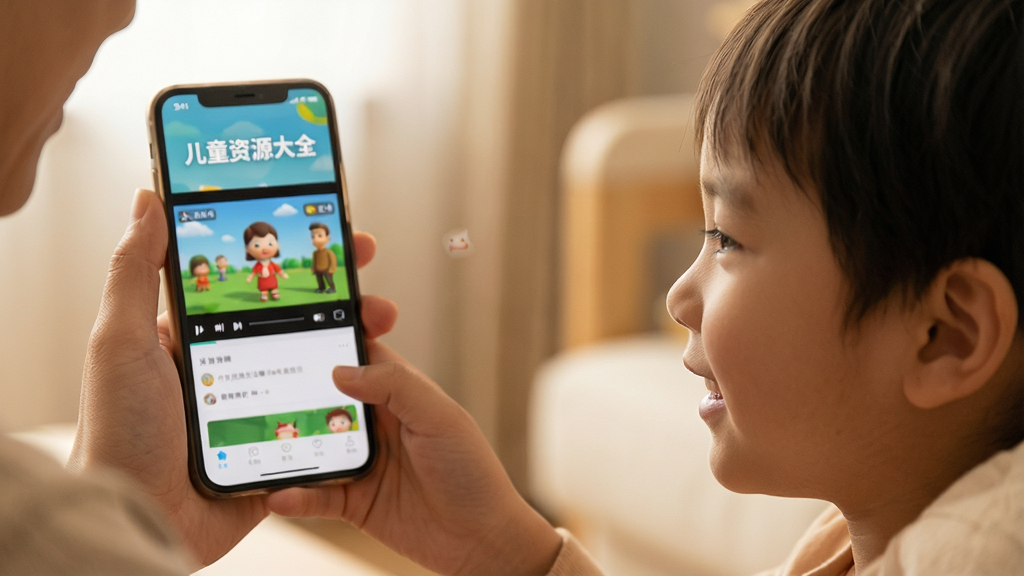 ���壺�ҳ�����ʹ���ֻ��ϵĶ�ͯ��Դ��ȫAPP���ͺ���һ��ۿ������֣���������Ǽҳ����ֳ��ֻ����Ҳ��Ǻ���רע�ۿ��Ĳ������Ű棺������д��ͷ�������黯�������ܰдʵ�磬ůɫ����ϸ�ڣ��ֻ���Ļ���������ġ���ͯ��Դ��ȫ�������Ͳ��Ż��棬�������΢Ц�����ʣ����壬�ɾ����޶���Ԫ�ء�