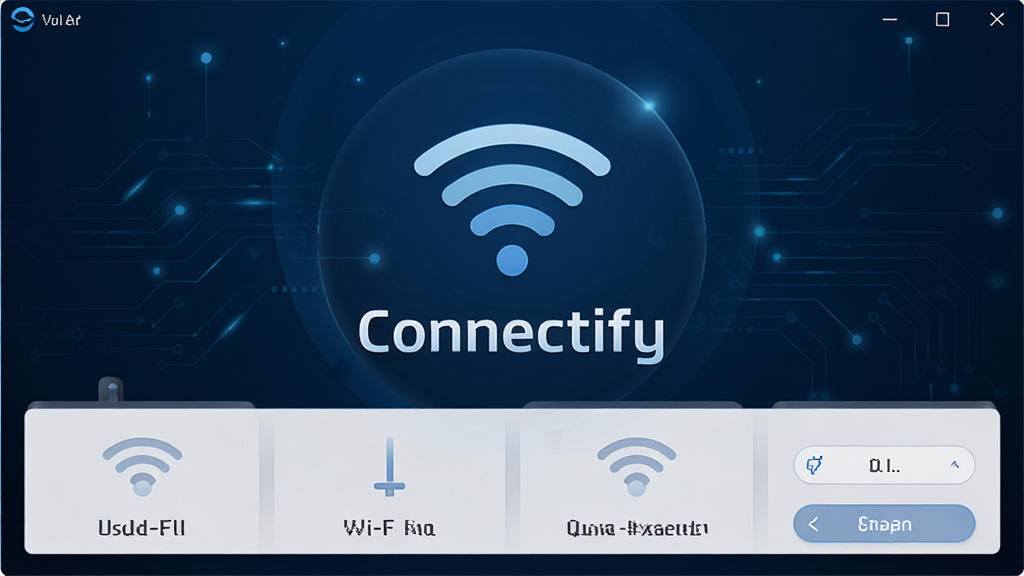 Connectify���������棬չʾ����Wi-Fi�ȵ㴴�����ܣ�����Ϊ����ɫ�Ƽ���񣬽���������ʾ�����ź�ͼ���