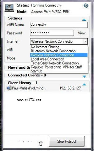 Connectify23.0.1 �����ȵ㹲������