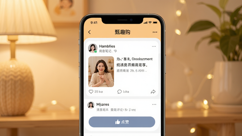 �罻��������չʾͼ�������ǡ���Ȥ����APP����Ƶ�����ֻ���ͼ��������ʾ�û���������Ʒ�ʼǺ͵����������򣬱���Ϊ��͵�ůɫ�����Ű�����ֻ�����չʾ�������ܰ��ϸ����ͻ���û�ͷ��ͻ�����ť�����ʸ��壬�ɾ����޶���Ԫ��