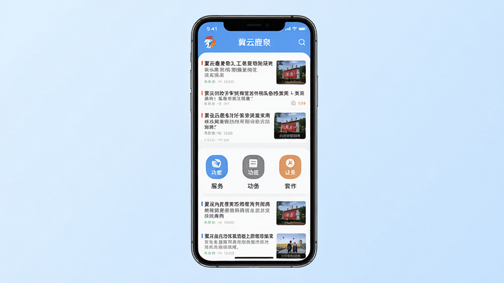 ���壺�ֻ���Ļչʾ������¹Ȫ��APP�����棬�Ϸ�Ϊ������Ѷ�����м��з�����ͼ�ꡣ���֣��ֻ����У���������չʾ���ű����ͼƬ���Ű棺�����б�ʽ���У�����ͼ���������С���񣺱�ƽ����ƣ��ִ���ࡣϸ�ڣ���Ļ����ʾ������¹Ȫ������������Ϊ����ɫ���䡣���ʣ����壬�ɾ����޶���Ԫ�ء�