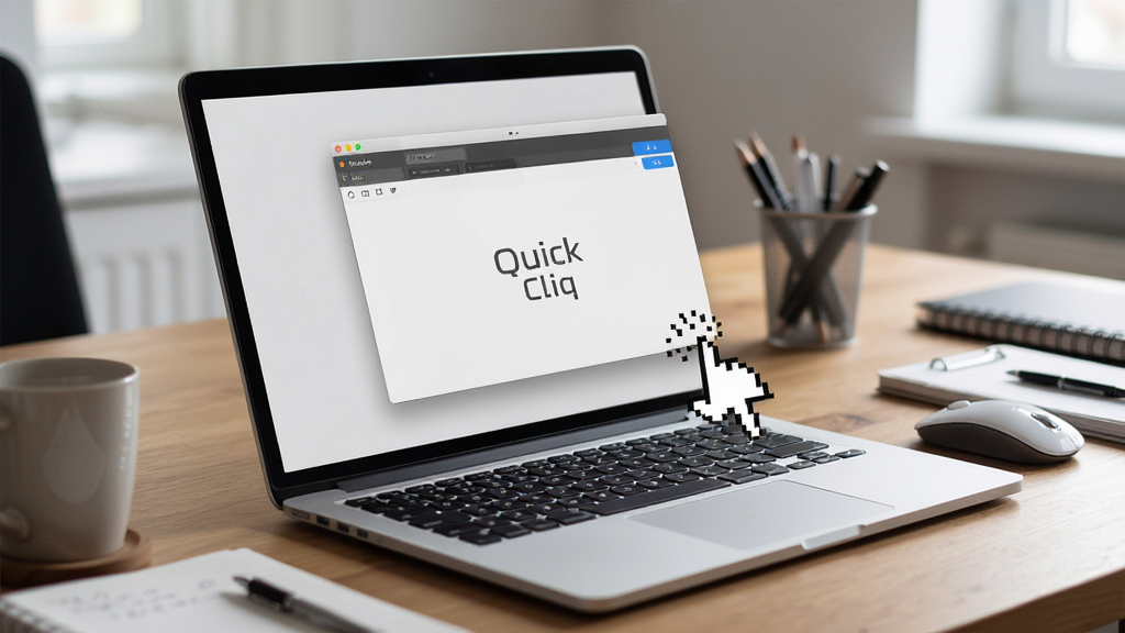 Quick Cliq�����ڱʼǱ������ϵ�ʹ�ó�������Ļ����ʾ������壬�Ա������ָ����������Ϊ�칫����������Ȼ�����дʵ��ϸ�����������ʸɾ����޶���Ԫ��