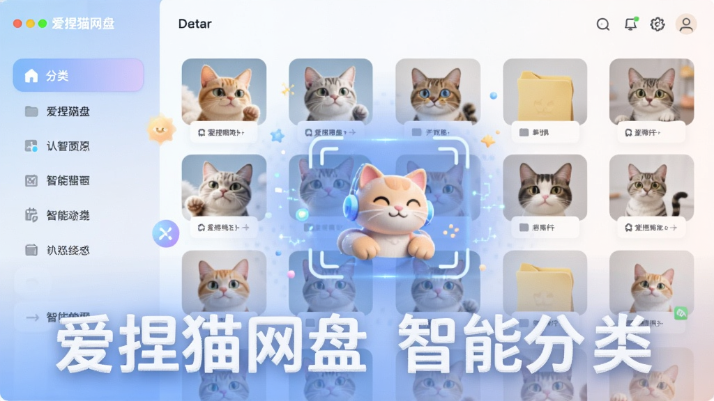 չʾ����è�������ܷ��๦�ܽ��棬����Ƿ����ǩ�����Ҳ����ļ�����ͼ�����м���AIʶ�𶯻�Ч����������£�ɫ����ͣ�ͻ�������ܡ����⣬ͼƬ�����ֱ�ע������è���� ���ܷ��ࡱ