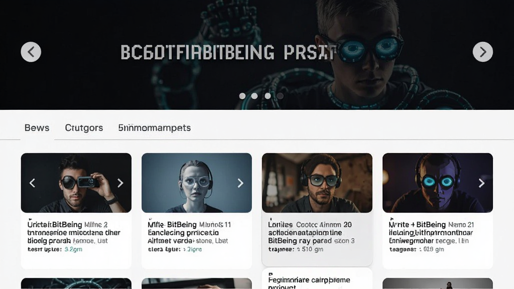 ���ؼ�BitBeing��Ѷ�ۺ�ҳ�棬չʾ�������ſ�Ƭ������ǩ������Ϊ�ֲ�ͼ��������ð�ɫ���������ɫ�ָ��ߣ�������ˬ������Լ���������������ʸɾ�