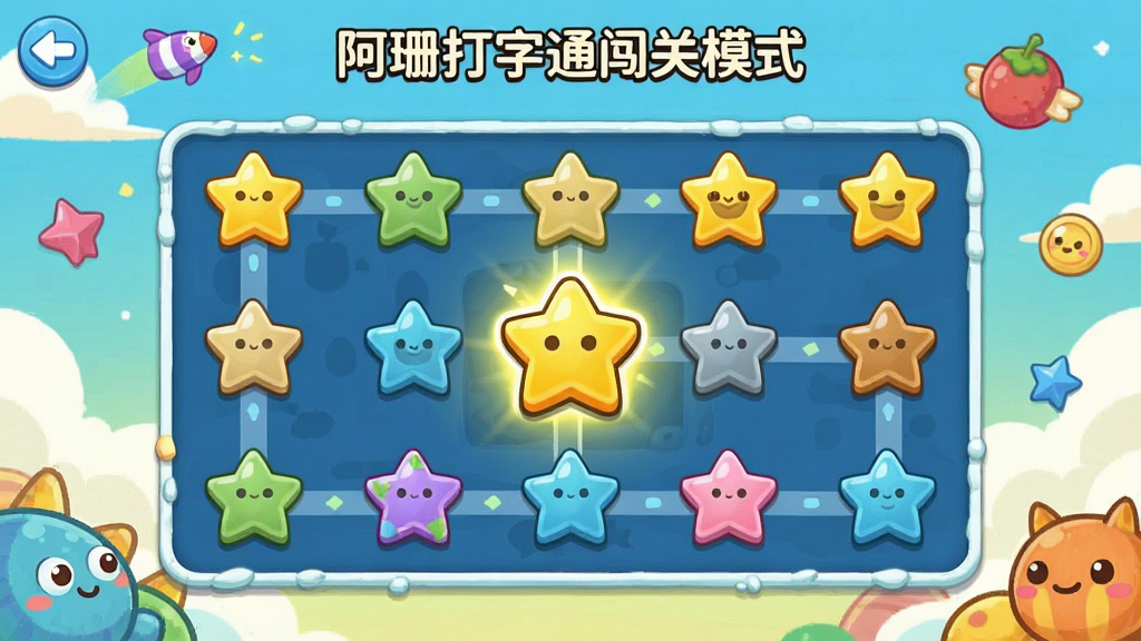 ��ɺ����ͨ����ģʽ���棬��ʾ�ؿ���ͼ���ؿ�ͼ���������״����ǰ�ؿ������������п�ͨԪ�أ�ɫ�����죬���ʸɾ�