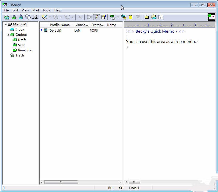 Becky! Internet Mail2.80.05 �ʼ��ͻ���