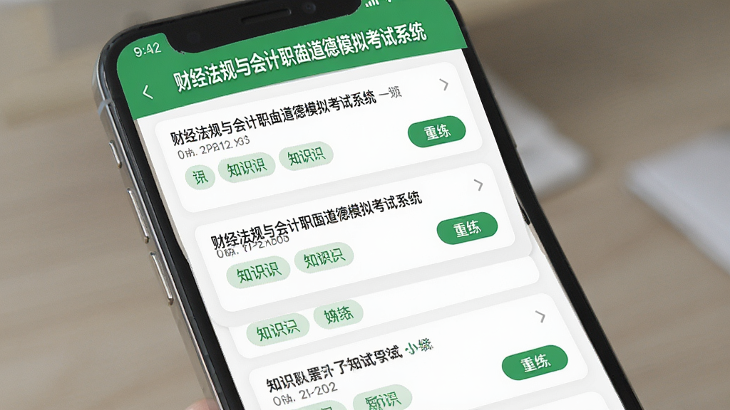 ���Ȿ���ܽ��棬����Ϊ�ֻ�������ʾ���ƾ���������ְҵ����ģ�⿼��ϵͳ���Ĵ����б���ÿ�������·���֪ʶ���ǩ��������ť��������ÿ�Ƭʽ���֣���ɫ���ɫ��ɫ��������¼�࣬�����������޶���Ԫ��