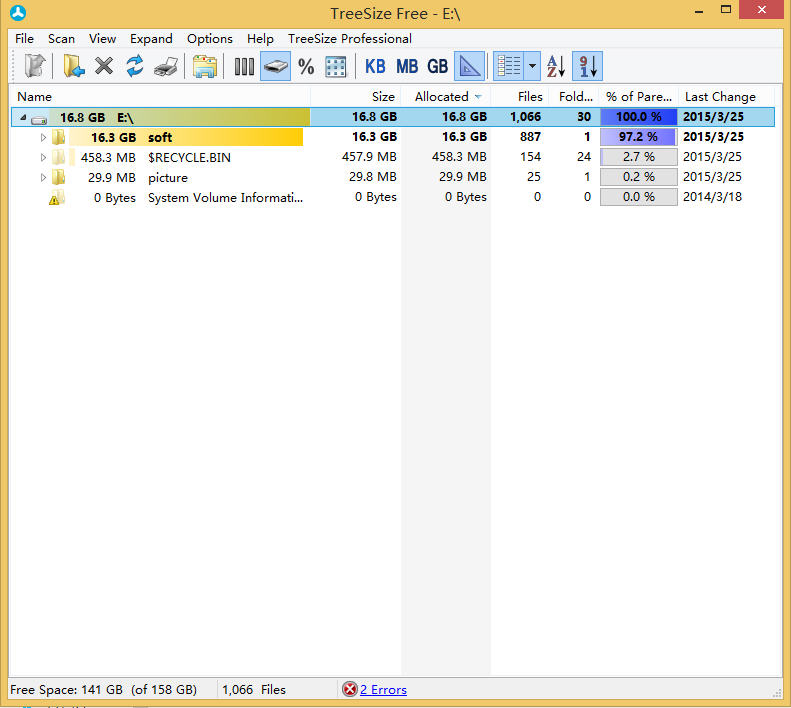 TreeSize Free4.7.3 ��Ѵ��̿ռ��������