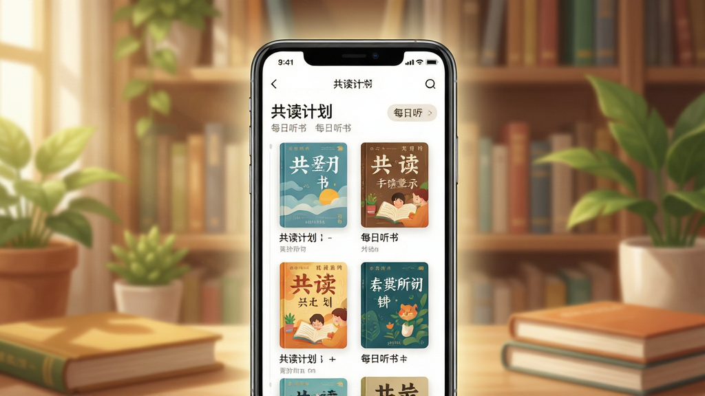 ���壺���鹲��APP����չʾ���ֻ���Ļ����ʾ�����ƻ��б����鱾���棬��������ů���鷿���������֣��ֻ����У���������⣬�鱾����ֲ��׺���Ű棺������Ϣ���������������������¡����дʵ��ϲ廭���������ա�ϸ�ڣ���Ļ����ʾ�������ƻ�������ÿ�����顱���������鱾����ɫ�ʷḻ�����ʣ�����ϸ�壬��Ӱ��ͣ��ɾ��޶���Ԫ�ء�