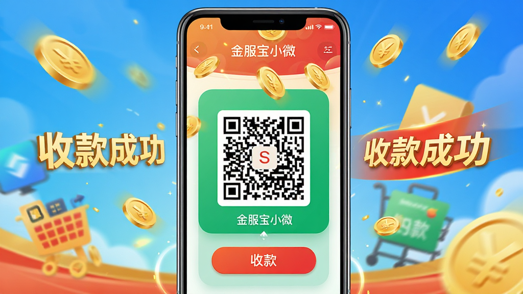 ���壺һ���ֻ�չʾ�տ��룬������ģ�⽻�׳ɹ��Ķ���Ч�������֣��ֻ����У��տ���Ŵ���ʾ���ܱ��С��տ�ɹ����������Ű棺������ˣ�ͻ��ɨ��֧�����ܡ�����������ã���ɫ�ͺ�ɫ��׺��ϸ�ڣ��ֻ���Ļ����ʾ�������С΢���͡��տ��ť�������ҵ�����Ч�����ʣ����壬�ɾ����޶���Ԫ�ء�