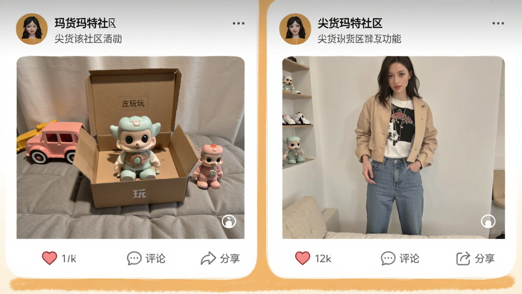 һ��չʾ������������������ܵĽ����ͼ����Ļ�Ϸ����û������Ķ�̬��Ϣ�����������濪����Ƭ�ʹ��������ÿ����̬�·��е��ޡ����ۺͷ���ͼ�꣬��������ã�ɫ����ů�������������޶���Ԫ�ء�