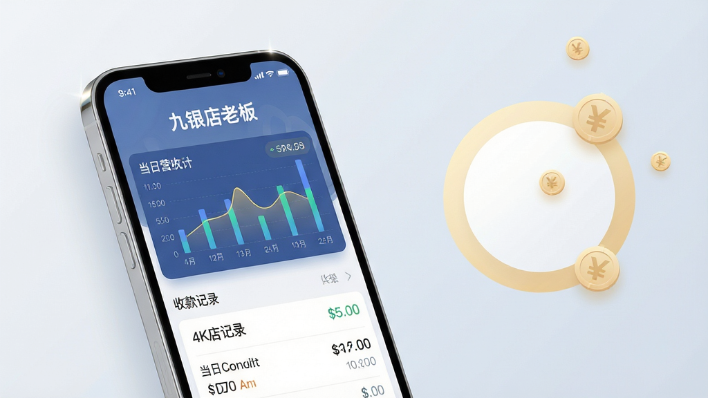 ���壺�������ϰ�APP�������ֻ������еĽ�����д����Ļ��ʾ����Ӫ��ͳ��ͼ�����տ��¼�б������֣��ֻ����ڻ�������ƫ���Ҳ����״����Ե���ɫԲ��װ����С�ͻ��ҷ����������Ű棺�ֻ���Ļ���������ɱ棬���η���������Ϊ�ɾ���ǳ�������䡣����ִ������ƽ�磬������͹�Ӱ����������ͨ͸��ϸ�ڣ��ֻ���Ե��ϸ΢�߹⣬��Ļ�ڡ��������ϰ塱������Ŀ�����ֹ���Ч����ʾʵʱ���¡����ʣ�4K�����壬�ɾ��޶���Ԫ�ء�