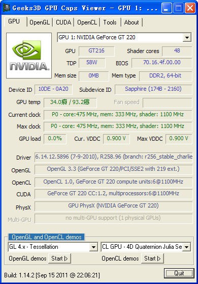 �Կ����GPUCapsViewer �Կ���� �Կ����ܲ��� ��ͼ Ԥ��