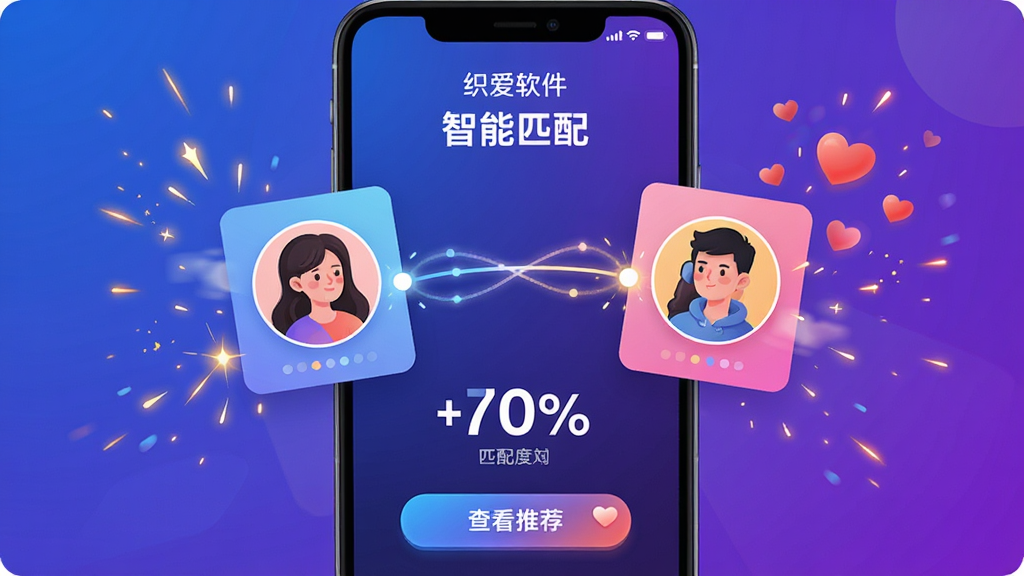 ���壺֯������������ƥ�䡱���ܽ��棬��Ļ���������û�ͷ���໥�������м��������ߡ����֣��ֻ���Ļչʾƥ�䶯������Χ�л𻨺�����������Ч���Ű棺���л��ã�ͷ��Ƭ��С���С���񣺿Ƽ�������ů��ϣ����Ͻ��䱳����ϸ�ڣ�ƥ��Ȱٷֱ�������Ŀ��ʾ���ײ��С��鿴�Ƽ�����ť�����ʣ����壬��̬��ǿ���ɾ������