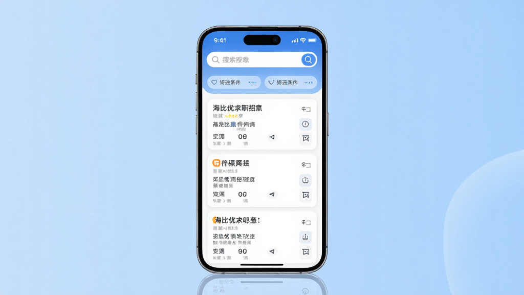 ���Ӿ�չʾ��������ְ��ƸAPP���棬�ֻ���Ļ������ʾְλ�б����Ϸ�����������ɸѡ����������Ϊǳ��ɫ���䣬���������ִ���UI���ע�����������ã�����ɾ����޶���Ԫ�أ����ʸ���