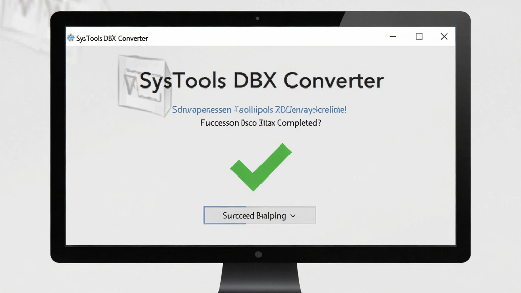 ���壺SysTools DBX Converterת����ɽ��棬��ʾ�ɹ���ʾ����ɫ�Թ������֣����У���񣺼������ϸ�ڣ�����Ϊǳ��ɫ�����ʣ����壬�ɾ����޶���Ԫ��