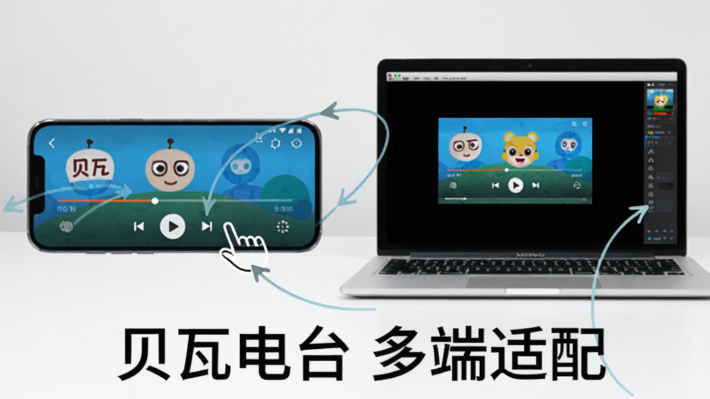 ͼƬ����Ϊһ�������ֻ��������ű��ߵ�̨�Ľ��棬��Ļ����ʾ���Ž������Ϳ��ư�ť����һ��ڷ���һ̨�ʼǱ����ԣ���Ļ����ģ��������ͬһ�����Ĵ��ڡ�������öԱȲ��֣�����ֻ��Ҳ���ԡ����Ϊʵ�õĽ̳���ͼ��񣬱�����࣬���߾��ȡ�ϸ����ͻ���������Ƶļ�ͷָʾ�������������ɾ��޶���Ԫ�ء�ͼƬ�б�ע�����ߵ�̨ ������䡱��