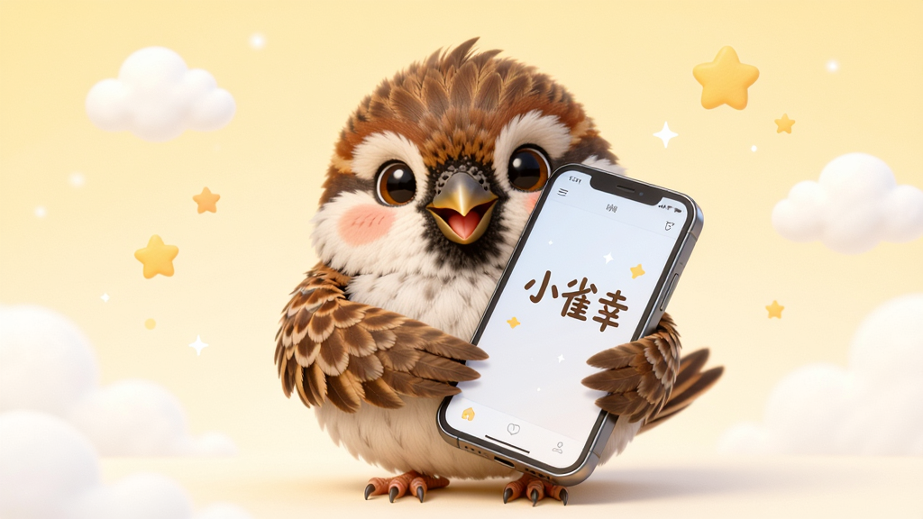 ��������Ϊһֻ���˻��Ŀɰ�С��ȸ����΢Ц���ó��סһ���ֻ����ֻ���Ļ��ʾ��Сȸ�ҡ������֣���������͵ĵ���ɫ���䣬��׺���ƶ�����ǡ����ֲ������Ĺ�ͼ���Ű������죬����������������ϸ�ڰ�����ȸ��ë���������ֻ������Բ����ƣ����ʸ���ɾ����޶���Ԫ�ء�