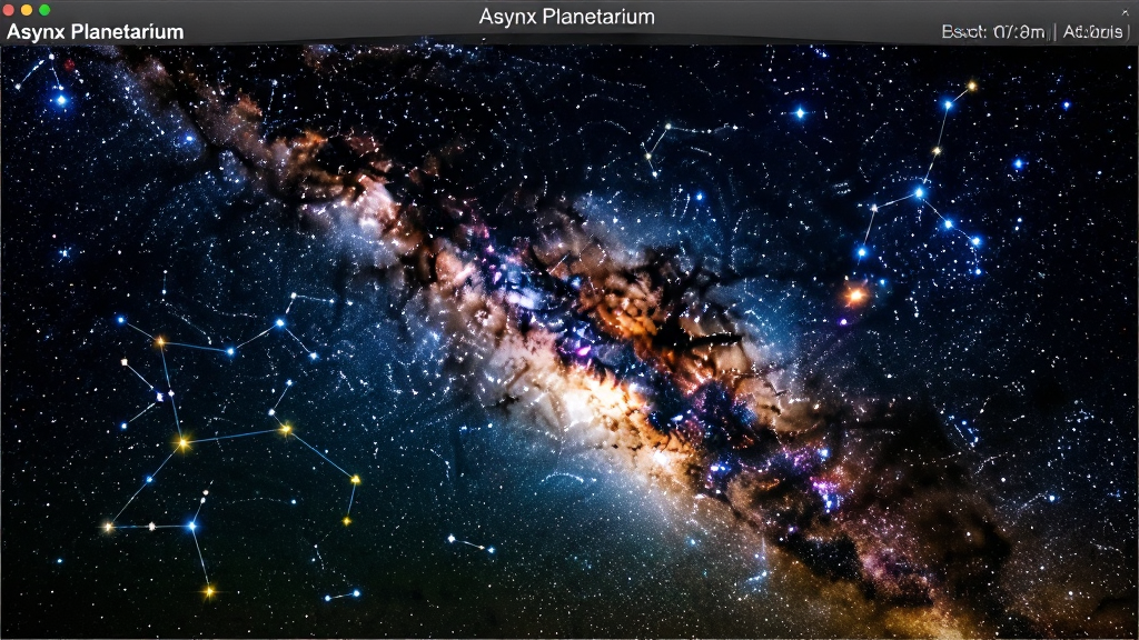 ���壺Asynx Planetarium �������л��棬չʾĳһ�ض����ں͵ص���ǿա����֣�����������Ѥ�������ӣ���Χɢ�����ܼ������ǡ��Ű棺����Ϊ��ձ���������������Ȼ�������ʵ������Ӱ���ɫ�ʷḻ��ϸ�ڣ��������������Ի������������ǵ�������������״�����ʣ����߷ֱ��ʣ��ɾ�����㣬�޶���Ԫ�ء�