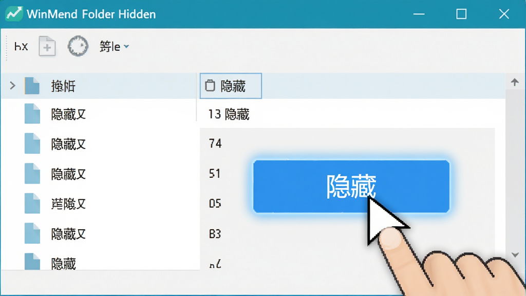 ���壺�ֲ����WinMend Folder Hidden�����еġ����ء���ť�����֣���������ռ�ݻ������壬���ָ����ͣ����ɫ��ť�ϡ��Ű棺��������ʾ�ļ��б������ذ�ť����ť���С����ء���������񣺱�ƽ����ƣ�ɫ�����£�����Ԫ��������ϸ�ڣ���ť������ʾ������Ϊǳɫ������ɾ����ࡣ���ʣ����壬�޶���Ԫ�ء�
