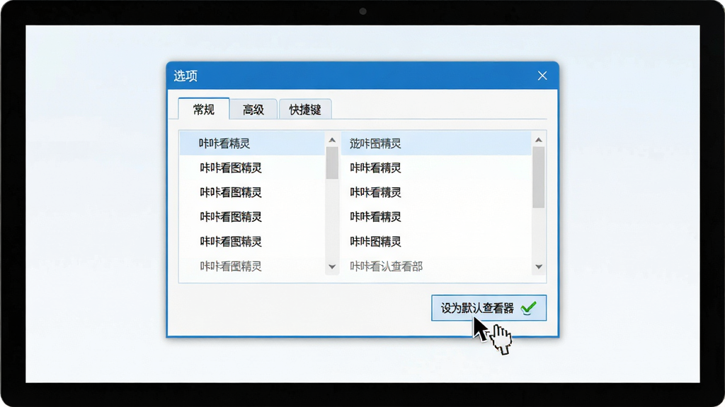 ���壺������Ļ��ʾ���ǿ�ͼ����ġ����á����棬���ָ��ָ����ΪĬ�ϲ鿴������ť���Ա��жԹ�ͼ�ꡣ���֣����й�ͼ�����ô���ռ����Ļ���롣�Ű棺������ѡ���б����롣��񣺼����ˬ��������ɫ��ϸ�ڣ����ڱ���Ϊ��ѡ����С����桱���߼�������ݼ�����ǩ�����ʣ����壬�ɾ����޶���Ԫ�ء�