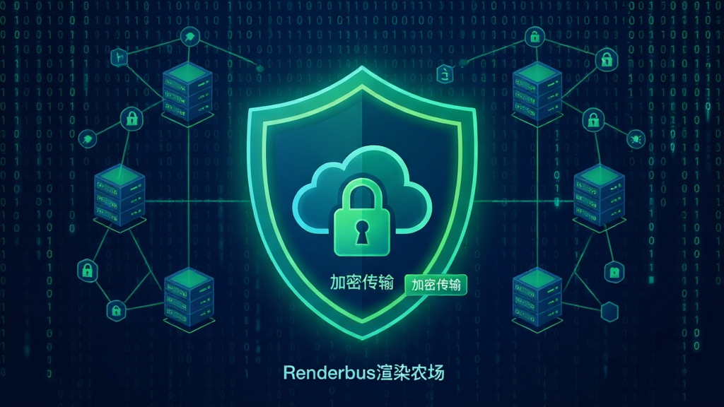 Renderbus��Ⱦũ�����ݰ�ȫ���棬����Ϊһ�鷢��Ķ���ͼ�꣬�����ڲ������ƶ����������״�������������Ķ����ƴ����������꣬����Ϊ���й�ͼ���������ڻ������У���Χ���Ʒ�����������ڵ�ͼ�꣬���Ϊ����Ƽ��磬ɫ��������������Ϊ����ϸ�ڰ�����Renderbus��Ⱦũ���������롰���ܴ��䡱С��ǩ�����������ɾ����޶���Ԫ��