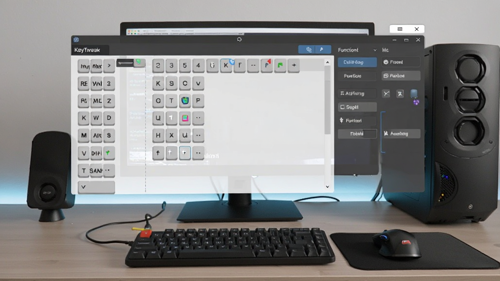 KeyTweak ����ӳ�����ý��棬��ʾ����ӳ���б��͹���ѡ�����Ϊ������ԣ��������������רҵ�����ʸɾ����޶���Ԫ��