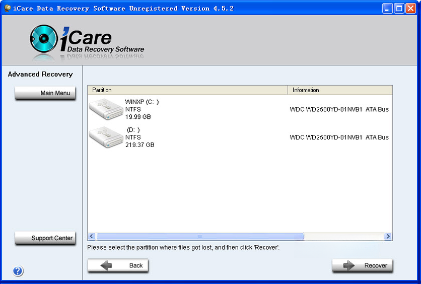 iCare Data Recovery9.5.0 ���ݻָ�����